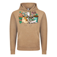 Vintage Coffee Dog coffee cups Vintage Hoodie - HowdyJamesFarm