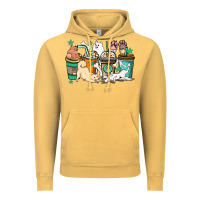 Vintage Mustard Dog coffee cups Vintage Hoodie - HowdyJamesFarm