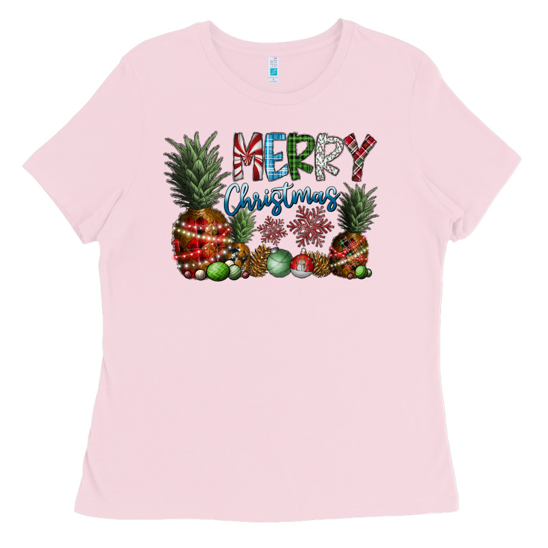 Merry Christmas Ladies Tee by SublimationCraftShop | Teevron