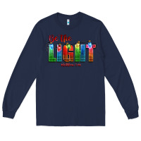 Navy be the light matthew 5 14 Long Sleeve Tee - CowGirlArtShop