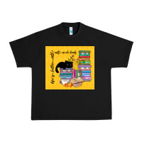 Black life is better with cats and books Urban Heavy Tee - TumblerDesignByShophia