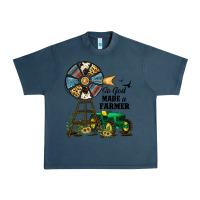 Midnight Navy So God Made a Farmer Urban Heavy Tee - JahusDesignShop