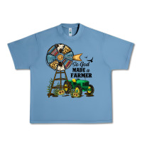 Pebble Blue So God Made a Farmer Urban Heavy Tee - JahusDesignShop