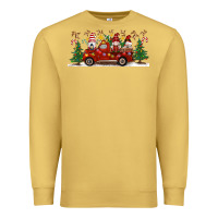 Antique Gold Christmas Gnome Truck Premium Sweatshirt - Artiststas