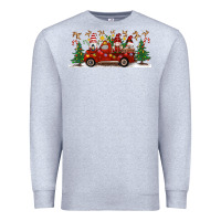 Heather Grey Christmas Gnome Truck Premium Sweatshirt - Artiststas