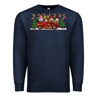 Navy Christmas Gnome Truck Premium Sweatshirt - Artiststas