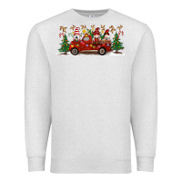Oatmeal Heather Christmas Gnome Truck Premium Sweatshirt - Artiststas
