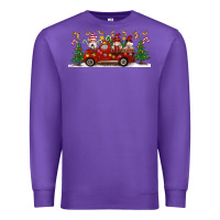 Purple Christmas Gnome Truck Premium Sweatshirt - Artiststas