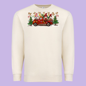 Christmas Gnome Truck Premium Sweatshirt Designed By Artiststas