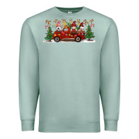 Seafoam Christmas Gnome Truck Premium Sweatshirt - Artiststas