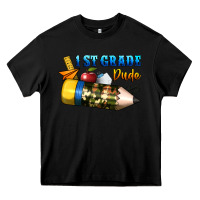 Black 1 st grade dude Heavy Core Tee - BundleAndBundleShop