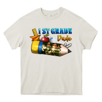 Cream 1 st grade dude Heavy Core Tee - BundleAndBundleShop