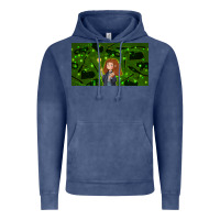 Vintage Denim wizard girl and cat Vintage Hoodie - TumblerDesignByShophia