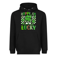 Happy Go Lucky Heavyweight Hoodie | Teevron