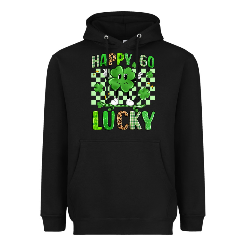 Happy Go Lucky Heavyweight Hoodie by Artiststas | Teevron