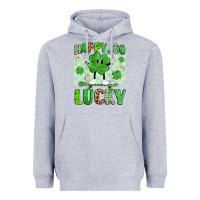 Heather Grey happy go lucky Heavyweight Hoodie - Artiststas