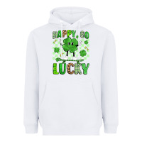 White happy go lucky Heavyweight Hoodie - Artiststas