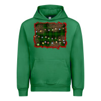 Emerald christmas green plaid background Urban Hoodie - BarkalooDesign