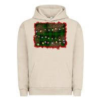 Pigment French Oak christmas green plaid background Urban Hoodie - BarkalooDesign