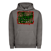 Pigment Tornado christmas green plaid background Urban Hoodie - BarkalooDesign