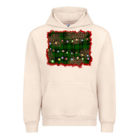 Sandshell christmas green plaid background Urban Hoodie - BarkalooDesign