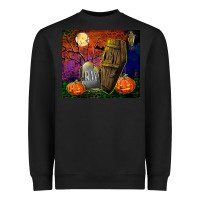 Black headstone and coffin tumbler Heavyweight Sweatshirt - BundleAndBundleShop