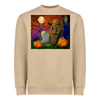 Mushroom headstone and coffin tumbler Heavyweight Sweatshirt - BundleAndBundleShop