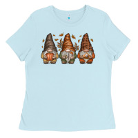Baby Blue fall gnomes Ladies Tee - SublimationCraftShop