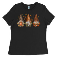 Black fall gnomes Ladies Tee - SublimationCraftShop