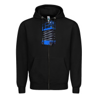 Black scissor lift Zipper Hoodie - LillyAllenDesigns