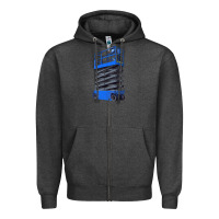 Charcoal Heather scissor lift Zipper Hoodie - LillyAllenDesigns