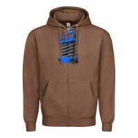 Chestnut scissor lift Zipper Hoodie - LillyAllenDesigns