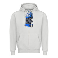Dove Grey scissor lift Zipper Hoodie - LillyAllenDesigns