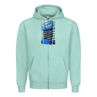Seafoam scissor lift Zipper Hoodie - LillyAllenDesigns