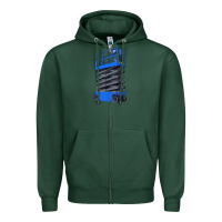 Sports Green scissor lift Zipper Hoodie - LillyAllenDesigns