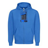 True Royal scissor lift Zipper Hoodie - LillyAllenDesigns