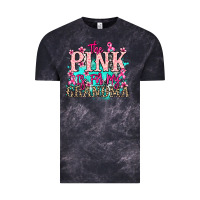 Cloud Black The pink is for my Grandma Cancer Awareness Vintage Tee - HowdyJamesFarm