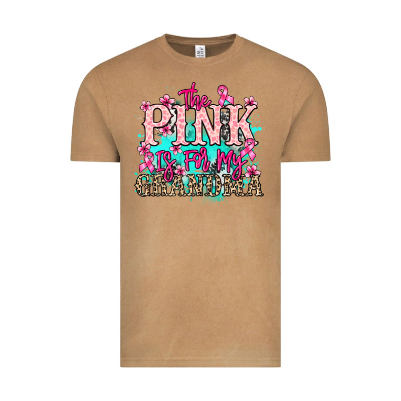The Pink Is For My Grandma Cancer Awareness Vintage Tee by HowdyJamesFarm | Teevron