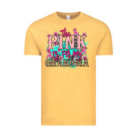 Vintage Mustard The pink is for my Grandma Cancer Awareness Vintage Tee - HowdyJamesFarm