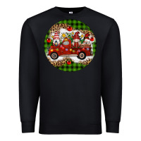 Black christmas gnomes truck Premium Sweatshirt - Artiststas