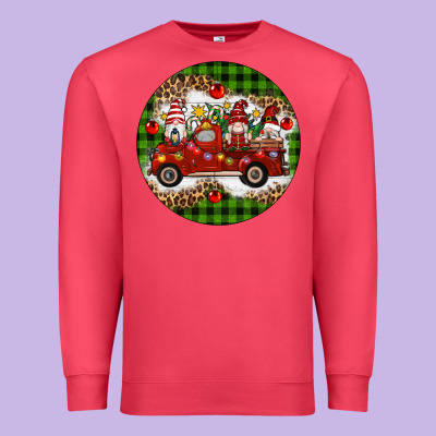 Christmas Gnomes Truck Premium Sweatshirt Designed By Artiststas