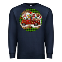 Navy christmas gnomes truck Premium Sweatshirt - Artiststas