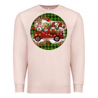 Pale Pink christmas gnomes truck Premium Sweatshirt - Artiststas