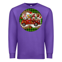 Purple christmas gnomes truck Premium Sweatshirt - Artiststas