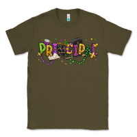 Army Green mardi gras principal Classic Tee - texasbilliewilder