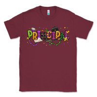 Burgundy mardi gras principal Classic Tee - texasbilliewilder