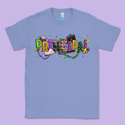 Mardi Gras Principal Classic Tee Designed By Texasbilliewilder