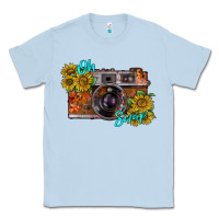 Dusty Blue oh snap Classic Tee - RacoonDesign