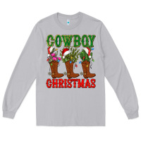 Moon Dust cowboy christmas boots cactus Long Sleeve Tee - CowGirlArtShop