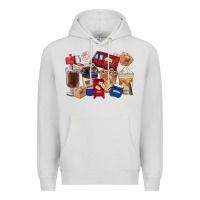 Dove Grey postal worker coffee cups Premium Hoodie - FaDigitalArtStudio